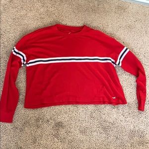 Hollister cropped long sleeve top